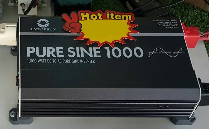 อินเวอร์เตอร์โซล่าเซลล์ Pure Sine Wave 1000 วัตต์