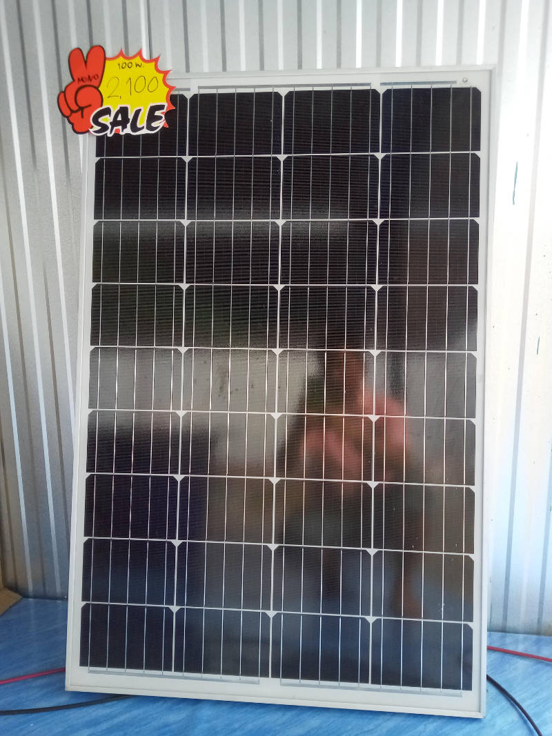 แผงโซล่าเซลล์ 100 วัตต์ โมโนคริสตัลไลน์ Monocrystalline 100 W